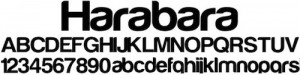 harabara free font