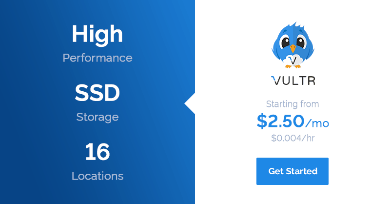 50$ free offer to test Vultr