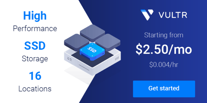 Try Vultr with 100$ Free credit