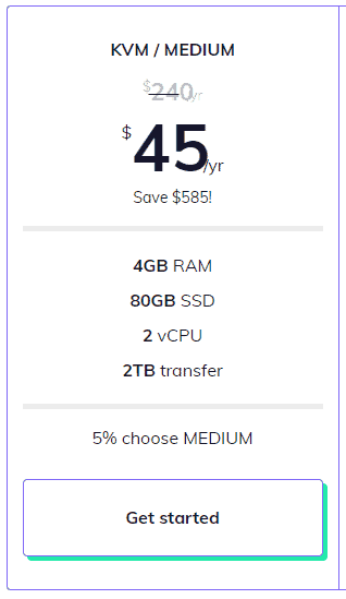 SSDNodes 4gb VPS offer